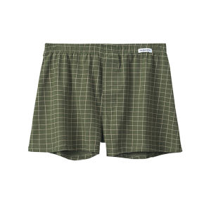 Mens Loose Fit Boxer Briefs Large Size Combed Cotton Underwear with Comfortable Waistband Mens Boxer Briefs Plus Size Underwear Combed Cotton Briefs