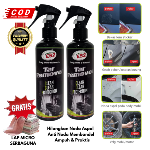 ES2 Tar Remover – Cairan Pembersih Aspal & Noda Ampuh Body Mobil Motor Pembersih Getah Pohon Lem Sticker