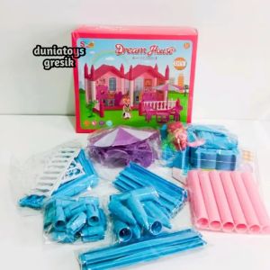 Mainan Edukasi Anak Boneka Furniture Simulate Imagination SS1327 | Mainan Princess Castle Merakit Rumah Set Lengkap | Mainan Keluarga Anak Rumah Rumahan Doll Dream House | Rumah Princess Castle 3D DIY