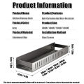 Punch-free Wall-mounted Bathroom Organizer Storage Rack Shampoo Holder Kitchen Spice Rack Waterproof. 