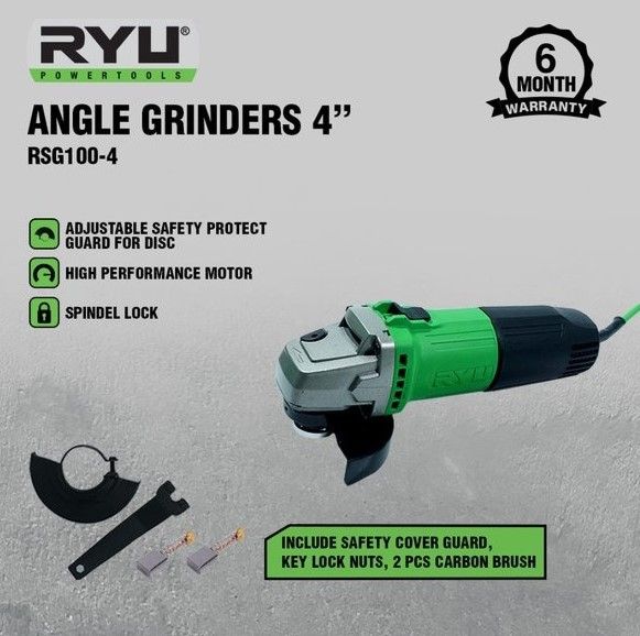 Senso Tangan Ryu Mesin Gerinda Tangan RYU / Angle Grinder RYU RSG 100-4 ORIGINAL ASLI ...