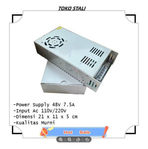 Power Supply 48V 7.5A led adaptor travo 48Volt 7.5amper kuailtas murni