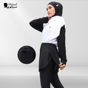 Hitjab - Rok Legging Side Slit Inner Pocket Kantong Hp Olahraga Padel Sport 9-0039