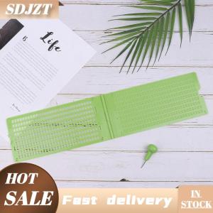 SDJZT 1 bộ 9 dòng 30 tế bào thực tế trường nhựa chữ nổi chữ nổi cầm tay bằng văn bản Slate với Stylus