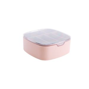[SG Stock] Mobile Phone Data USB Cable 6 Grid Cable Storage Box