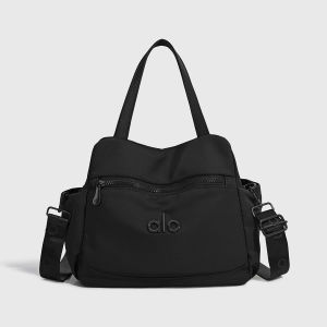 2026 New Minimalist Dual Purpose Ladies Bag Medium Capacity Anti-Wrinkle Nylon Sling Bag With Detachable Wide Strap For Work Travel School Fitness