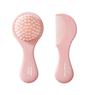 TEN-M JOURNEY 2-Pack Baby Soft Scalp Brush | Gentle Plastic Massage Comb for Newborn Fetal Hair | Men & Womens Scalp Care Brush 十月结晶