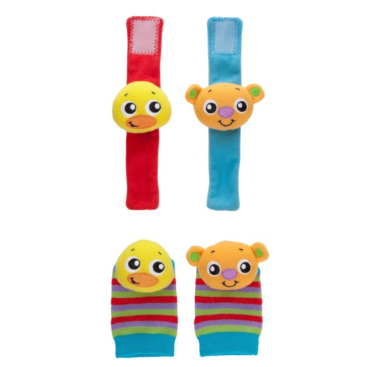 [คูปองลดเพิ่ม+เงินคืน] Playgro Hands & Feet Discovery Rattles ของเล่น ...