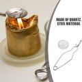 (DQKN) 1 Set Molten Gold Bowl Melting Furnace Clamp Silver Melting Kit Metal Casting Kit for Melting Metal Crucible Tong. 
