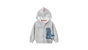 2026 Spring Dinosaurs Cartoon Hoodie Clothes for Boys Girls Fleece Cotton Zipper Casual Simplified Coat Sweatshirt Clothing2026