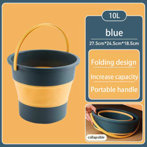 Folding Bucket/Portable And Easy Storage/Water Bucket/Car Wash/Housework/Daily Cleaning/Watering Flowers/Foot Bath/Fishing Bucket