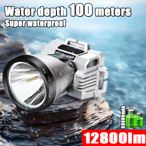 headlamp waterproof original can illuminate 50000 meters away LED Headlamp Flashlight Headlight Flashlight rechargeable Waterproof LED Light Camping Light with Charger strong headlight high-power headlight bright headlight for fishing