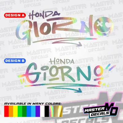 HONDA GIORNO Cut-Out Sticker Waterproof non-fading