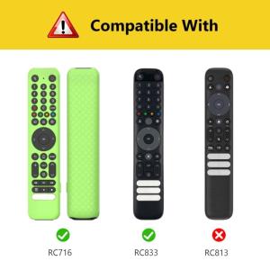 Dustproof Shockproof Silicone Sleeve for RC716 RC833 Remotes Control with Enhanceds Grip