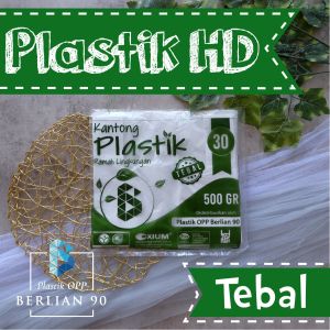 Kantong Kresek Tebal Putih 500 Gram Ukuran 30 / Kantong Plastik Kresek Hd TRansparan
