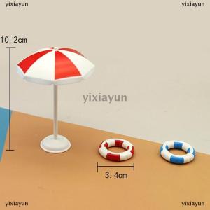 [COD] yixiayun Doll house simulation Cute Mini swimming pool swimming circle beach chair set