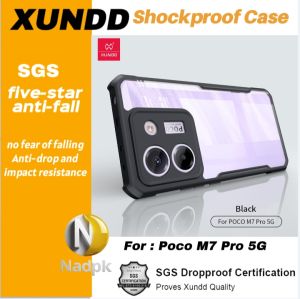 Poco M7 Pro 5G Case XUNDD Airbags Shockproof Transparent Back Cover