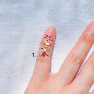 Cincin anak dan baby emas asli kadar 700 70 16k boneka stoberi bear unicorn kupu ladybug strawberry bayi kupu2 pink