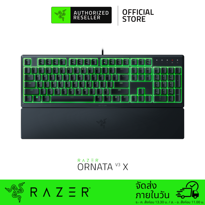 Membrane Razor Keybaord Razer Ornata V3 X - US Low-profile Membrane RGB Keyboard (คีย์บอร์ดเกม ...
