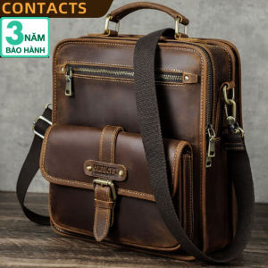 Túi Đeo Chéo Da Bò Sáp Cao Cấp Phong Cách Thời Trang Vừa Cho Ipad 129 inch Bảo Hành 3 Năm