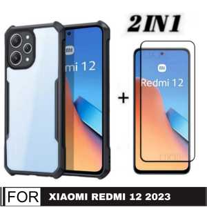 PROMO PAKET 2 INC 1 CASE XIAOMI 13T / 13T PRO / REDMI 12 2023 / REDMI A2 / REDMI 10A / REDMI A1 2022 Ultra Slim Shockproof Transparent Premium Softcase Anti Fall