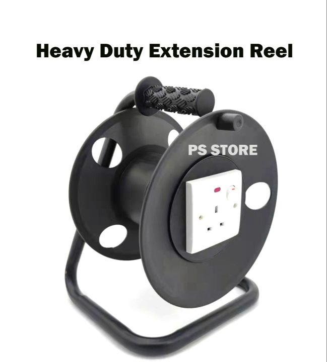 Heavy Duty Extension Reel Full Metal ( NO WIRE ) Can Roll Up To 20