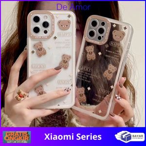 DEAMOR Casing Redmi 10C Poco C40 Softcase Silikon Anti Shockproof Character Cute Milky Bear