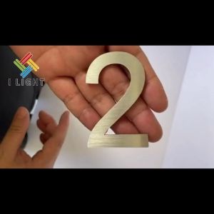 (Fast Delivery) 0-9 Stainless Number Adress/House/Number plate/Door 3Inch Number