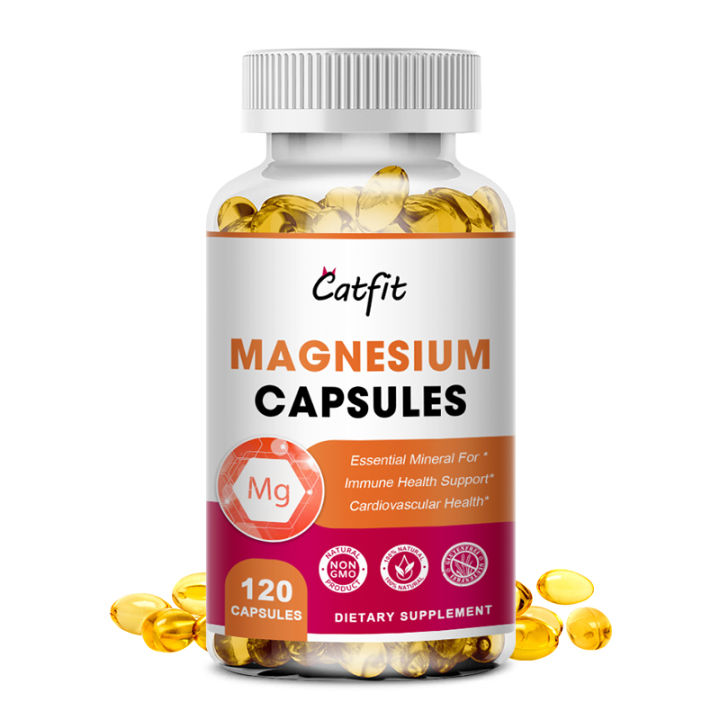 Magnesium Glycinate Capsules 400mg for Supports Muscle, Joint, and