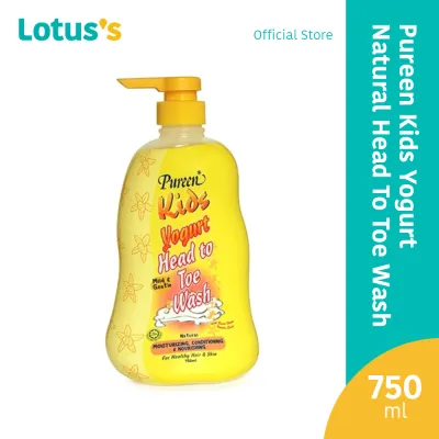 Pureen Kids Yogurt Natural Head To Toe Wash 750Ml