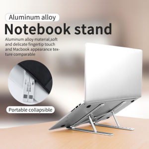 Aluminium Adjustable Foldable Laptop Bracket Aluminium Alloy Non-Slip Notebook Stand Laptop Stand Portable Tablet Laptop Holder