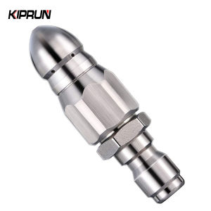Kiprun Máy rửa phun áp lực cống jetter vòi phun nồi áp suất bằng thép không gỉ cống máy bay phản lực vòi phun 1/4 một cách nhanh chóng kết nối 5000 PSI