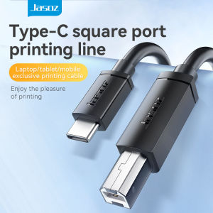Jasoz Printer Cable Type C USB C To USB 2.0 Printer Cable 1m 2m 3m For Phone Tablet PC Laptop Printer Scanner