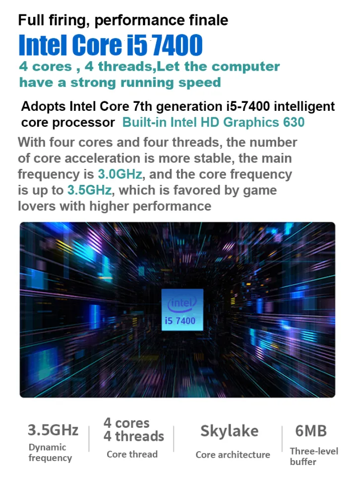 CPU Desktop Computer Gaming PC Intel I5 7500 i5 7400 i5 6400