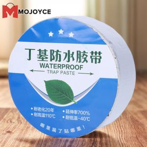 MOJOYCE Aluminum Foil Butyl Tape Butyl Sealant Tape Self Adhesive for Pipes Patch Holes