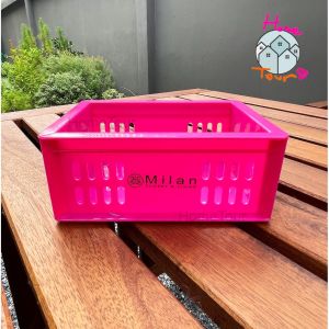 ตะกร้าเอนกประสงค์ ตะกร้าจัดเก็บ ตะกร้าเก็บของ ตะกร้าจัดระเบียบ KEY WAY DT03 สีสันสดใส ทนทาน