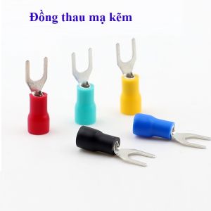 Đầu cos chỉa đồng bọc nhựa bấm đầu dây điện loại 0.5~6mm2 (Bịch 100 cái)