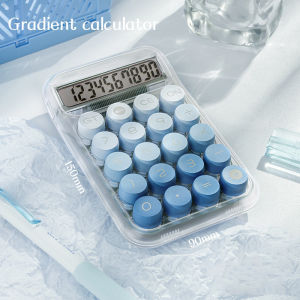 10-digit calculator Transparent gradient calculator Mechanical keyboard calculator (free Battery) huayi 168