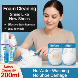 【No Need to Wash! 】White Shoes Magic Foam Multifunctional Cleaning Detergent for Mesh Shoes Special Cleaning Decontamination Whitening and Yellowing Without Water Washing白鞋泡泡沫多功能清洗剂