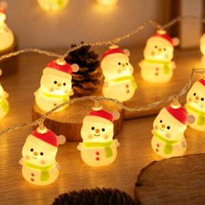 1.5m 3D Snowman Dây đèn trang trí Giáng sinh đèn LED Cây giáng sinh Đèn treo trí nội thất bên supplie