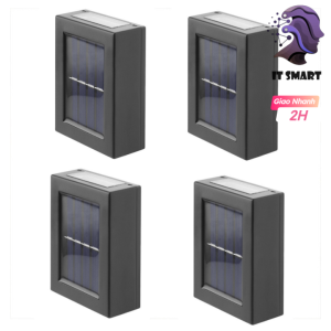 It Smart - Bộ 4 đèn tường trang trí năng lượng mặt trời tự động Solar Lights LED Wall Light IP65 Waterproof