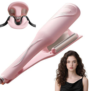 Bãi Biển Sóng Máy Uốn Tóc 3 Thùng 28Mm Sâu làm xoăn lượn sóng Sắt 1.1 "Máy uốn tóc Cây Đũa Phép Với 4 Có Thể Điều Chỉnh Temps 30 Triệu Ion