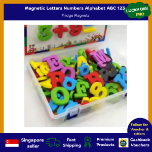 Magnetic Letters & Numbers Set – ABC 123 Refrigerator Magnets for Kids Plastic Educational Preschool Learning Toy with Uppercase & Lowercase Alphabet Math Symbols Fun Way to Boost Early Literacy Spelling Counting and Cognitive Skills at Home or Scho