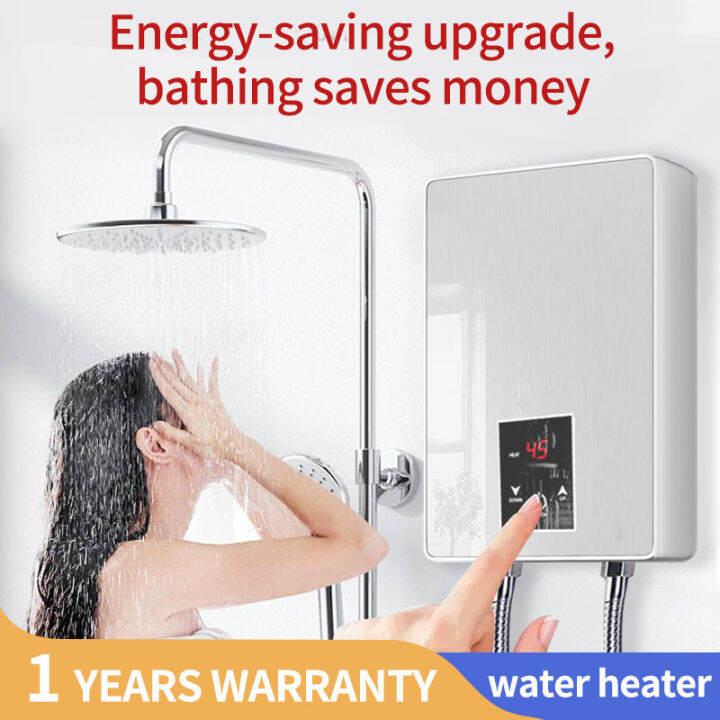 TOLO 6000W Shower Water Heater Small Quick Heating Electric LCD ...