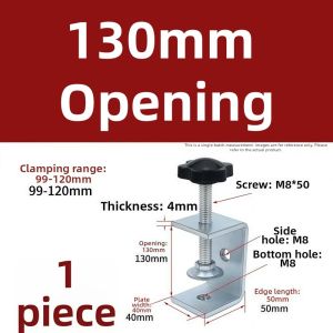 OWINGSHOP89OP5 Plum Blossom Shaped C-clamp Hand-twisting Adjustable Fixed Holder Clip Professional Sturdy Square Clamp Hardware Fasteners