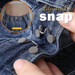 [Gnker] Detachable Retro Metal Snap Fastener Pants Pin for Jeans Adjustable Snap Buckles Sewing-Free