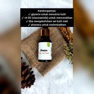 cream malam dan serum bekas jerawat/LMbeautycare cream malam acne white dan serum all skin