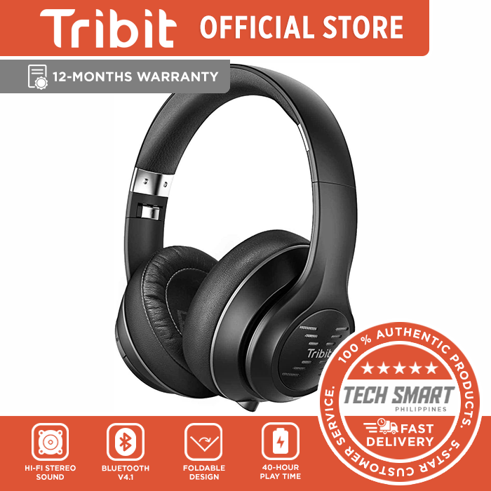 Tribit XFree Tune Bluetooth Headphones 40h Playtime Bluetooth Headphones over Ear with Hi Fi Stereo Sound Rich Bass Cnet s Award Comfortable Headphones with Microphone Foldable Lazada PH