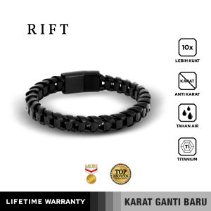 Emrys RIFT Bracelet Real Leather Gelang Kulit Pria Wanita