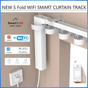 New Tuya Wifi  S Fold  Smart Curtain Track